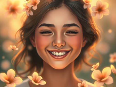 "Peace begins with a smile." 🌸