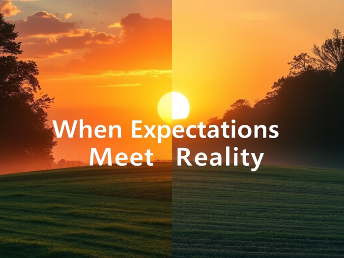 🌤 When Expectations Meet Reality — The Balancing Act of Hope and Acceptance